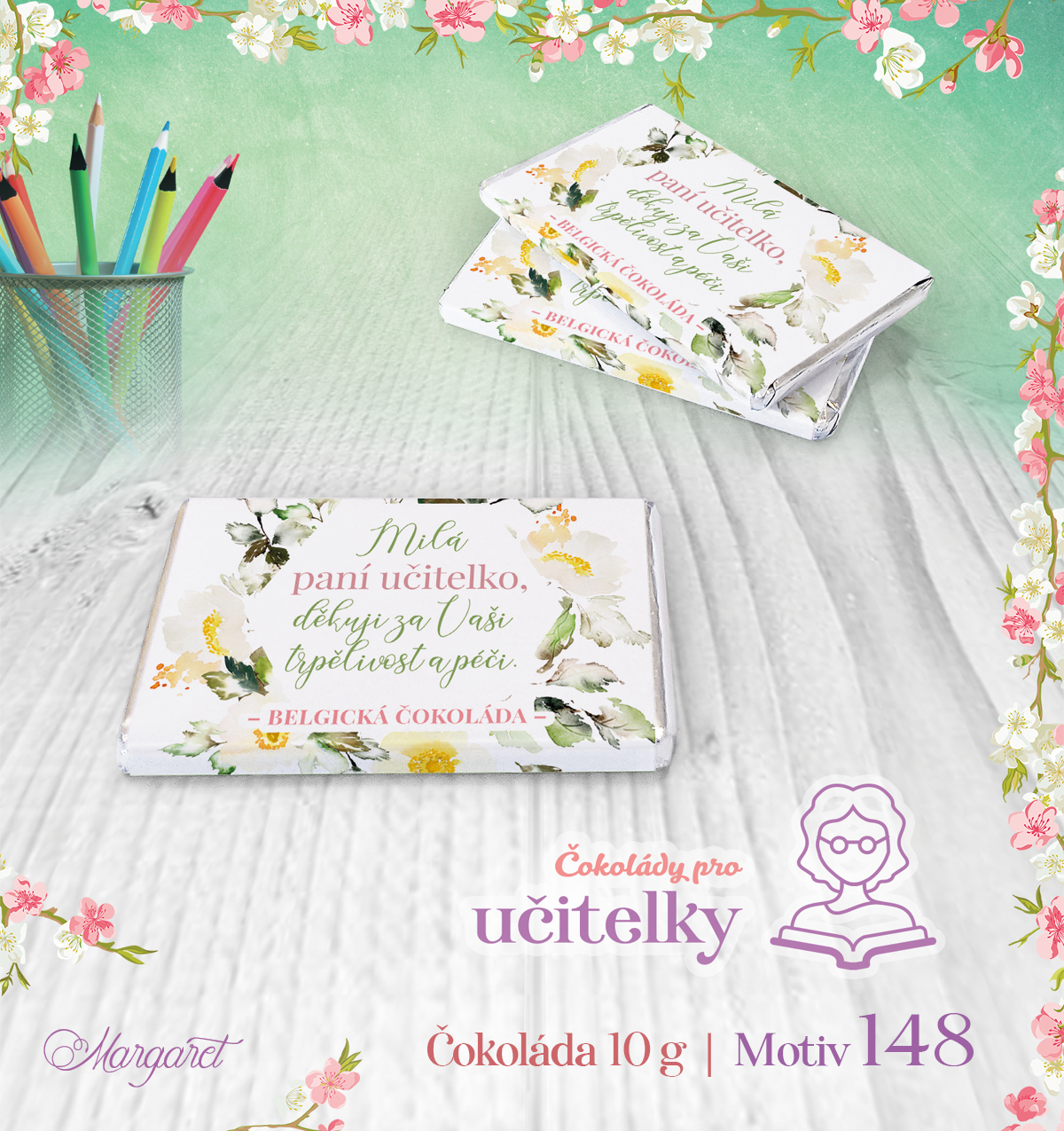 Belgické čokoládky 10 g (7 ks) | Motiv 148